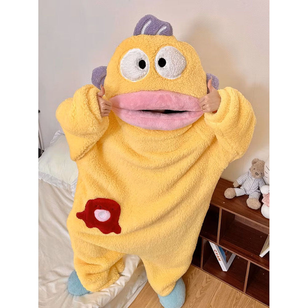 Funny Big Mouth Plush Onesie Pajamas