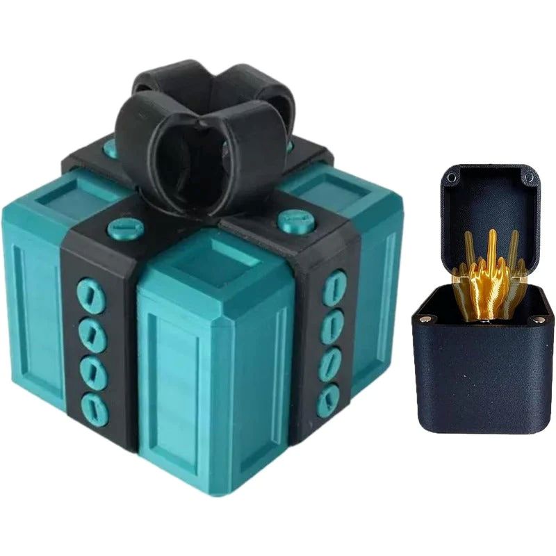 Surprise Gift Box Funny Middle Finger Switch Prank Toy