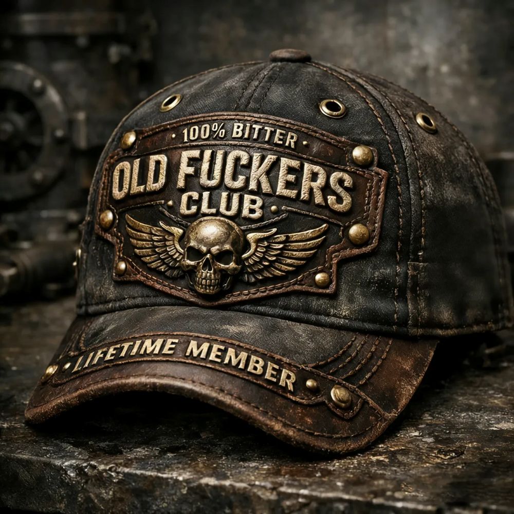 Old Fuckers Club-Handmade Vintage Baseball Cap