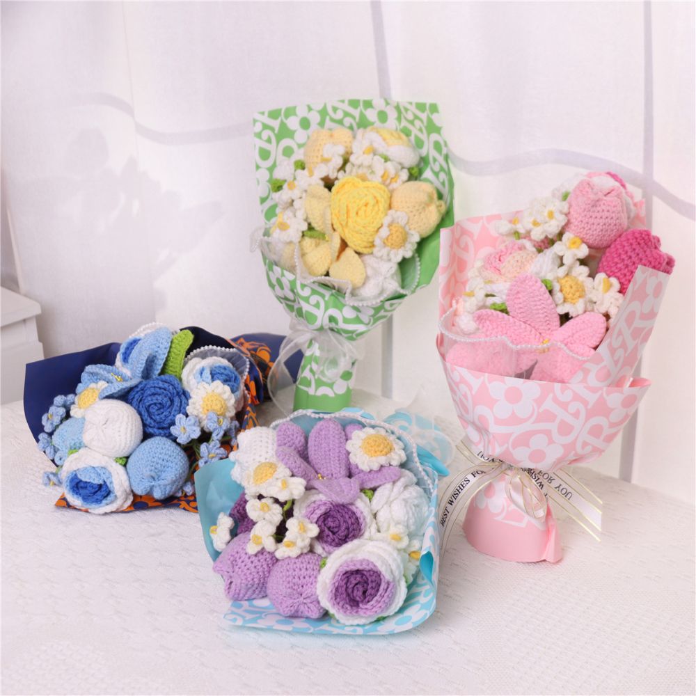 Handmade Crochet Flower Bouquet