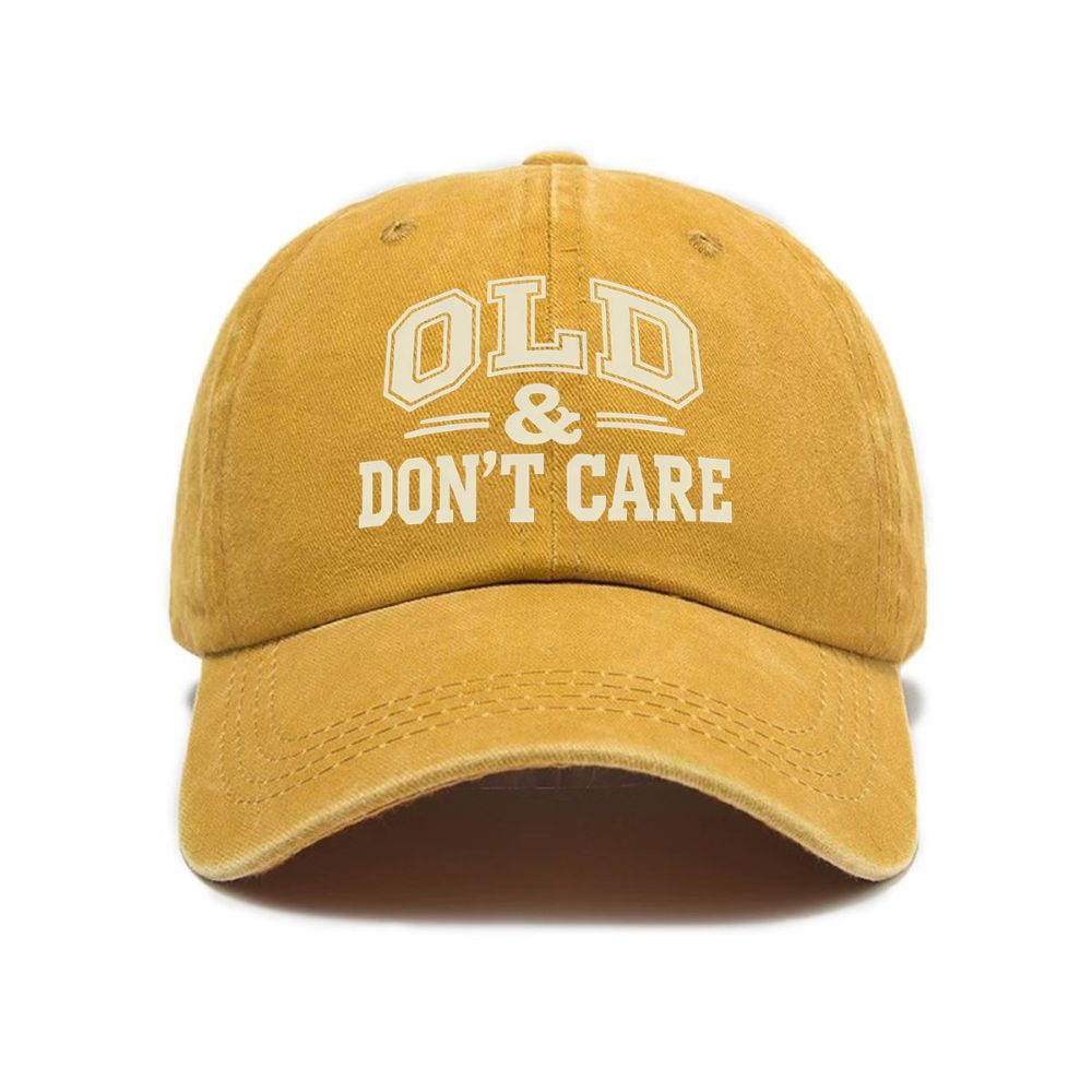 Vintage Distressed "OLD & DON'T CARE" Cap