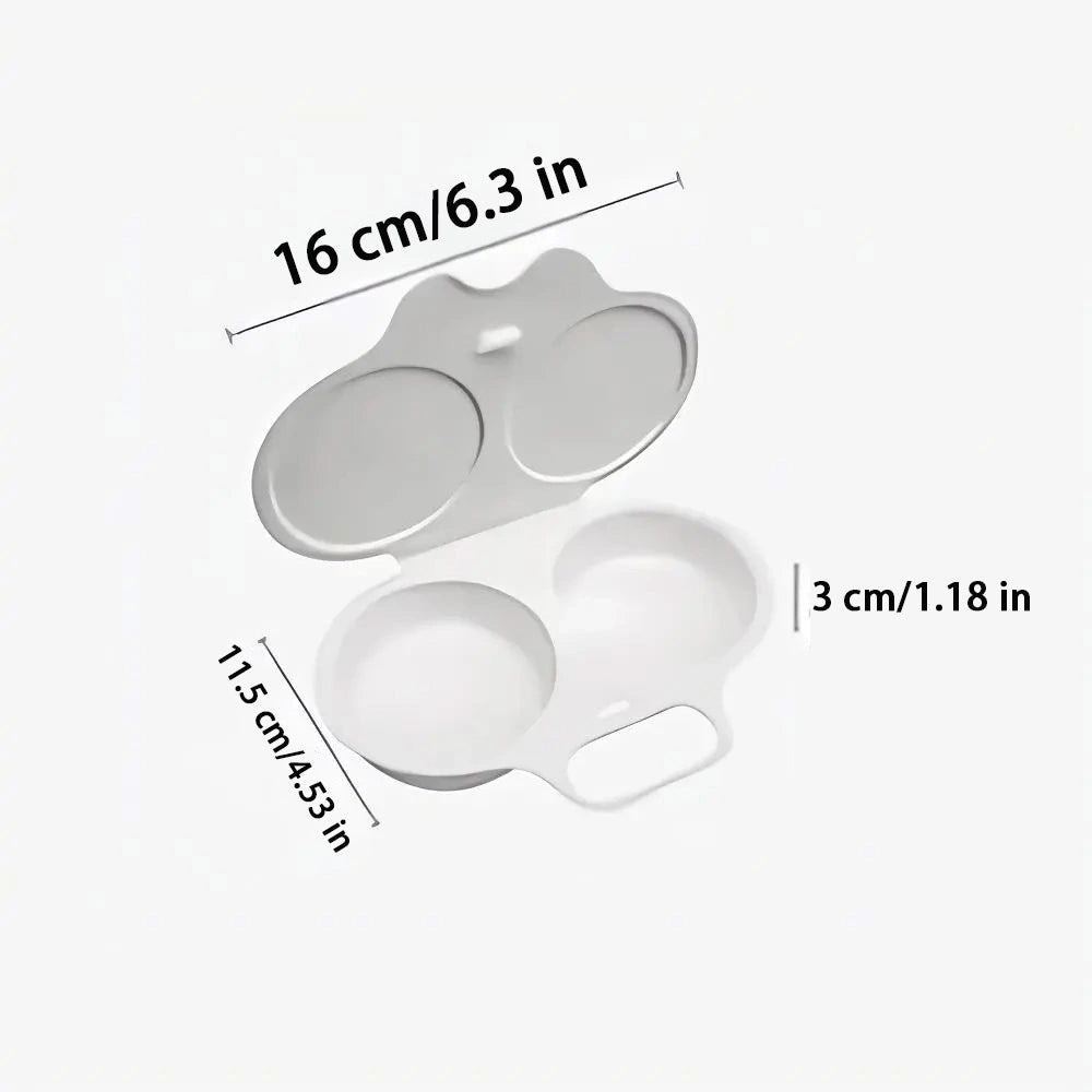 2-Egg Microwave Egg Poacher with Lid