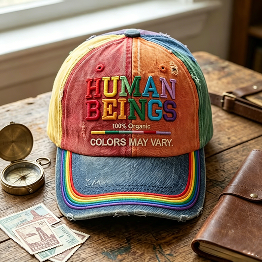 Human Beings Colors May Vary - Print Casual Hat