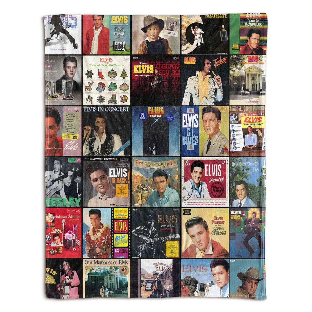 Elvis Presley Blanket - D599 - A Cozy Tribute to the King of Rock ’n’ Roll