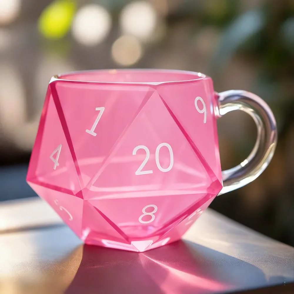 Rainbow Glass D20 Dice Cup