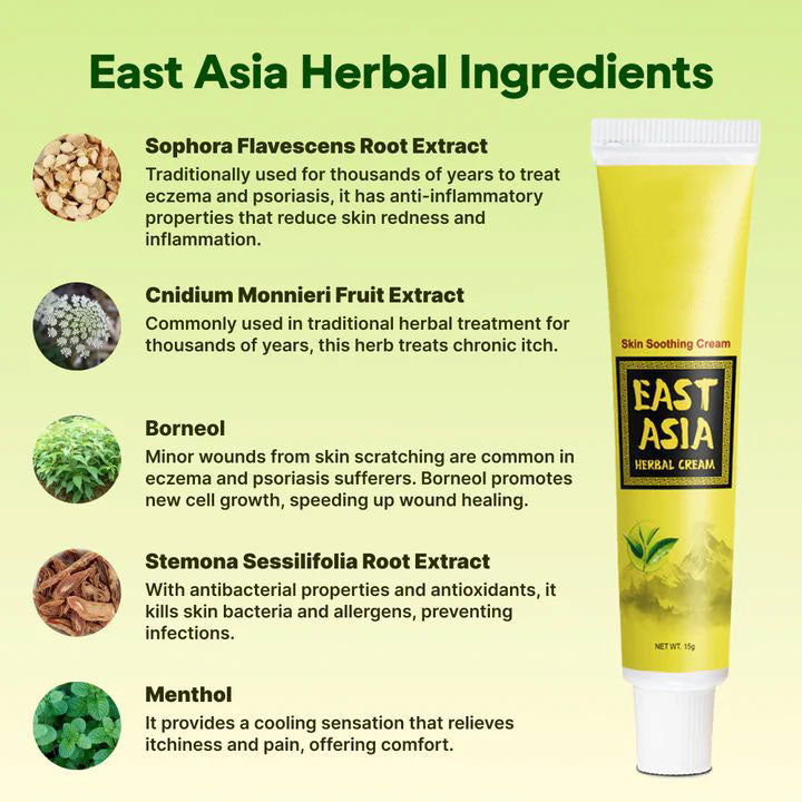 East Asia Eczema & Psoriasis Natural Herbal Cream