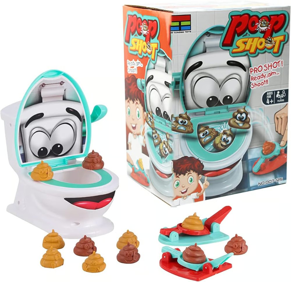 Interactive Poop Shooting Game Set for Family Fun