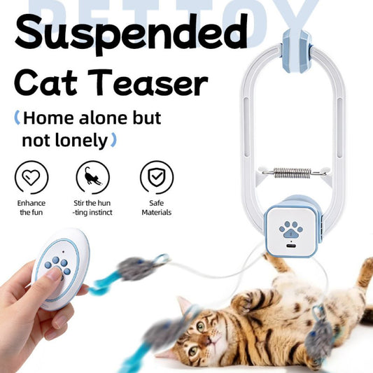 Door Hanging Interactive Pet Toy – Automatic Swing & Bounce Tease