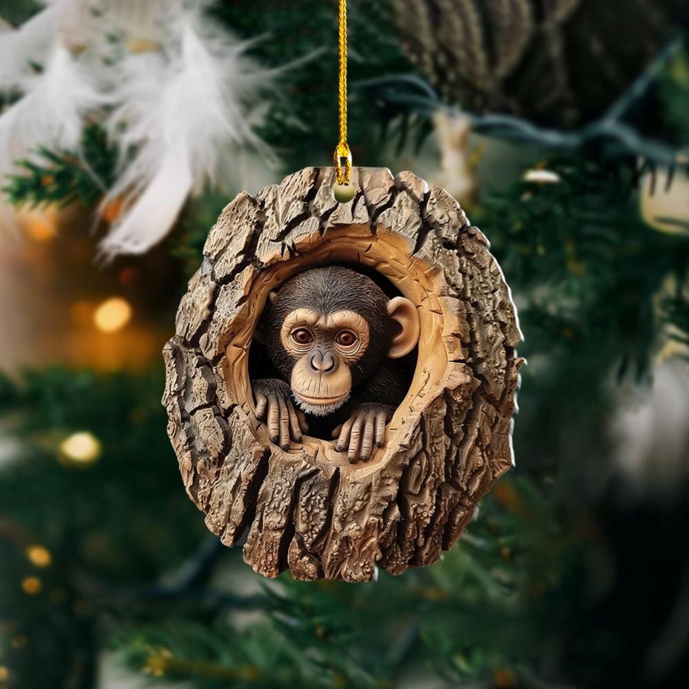 Monkey - Animal Christmas Ornament CH131