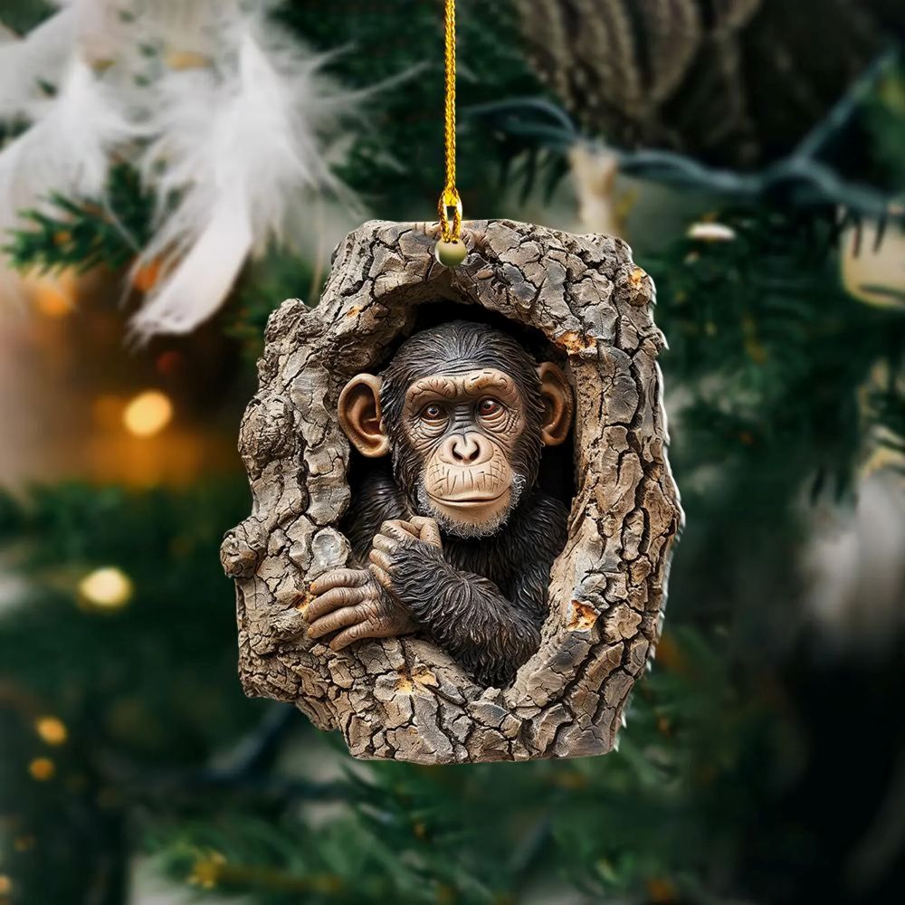 Monkey - Animal Christmas Ornament CH133