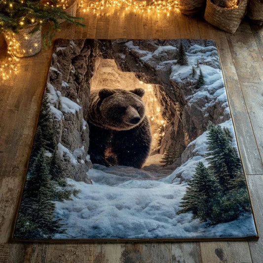 Winter Wilderness Bear - 3D Illusion Area Rug - H632