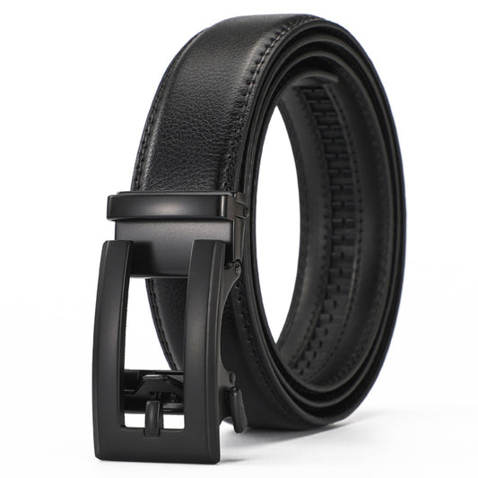 Leather Ratchet Belt With Adjustable Buckle - LR008