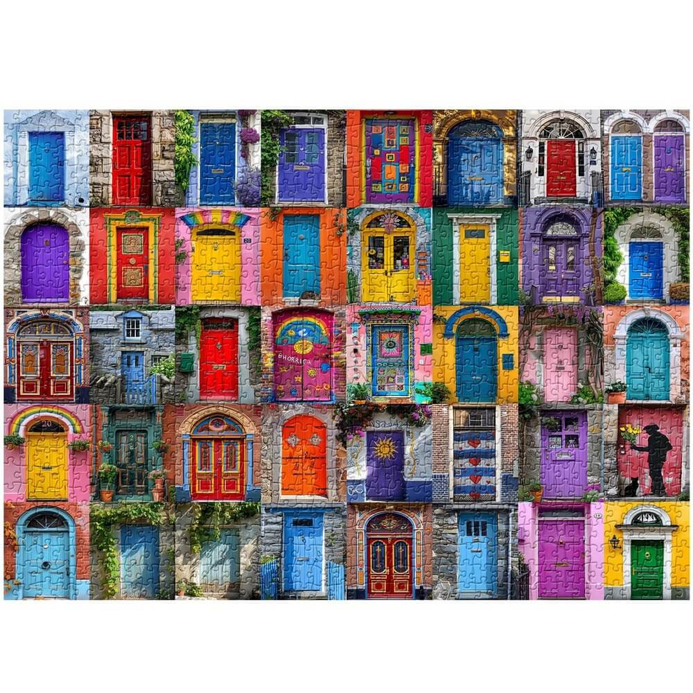 Door frame kaleidoscope puzzle 1000-Piece