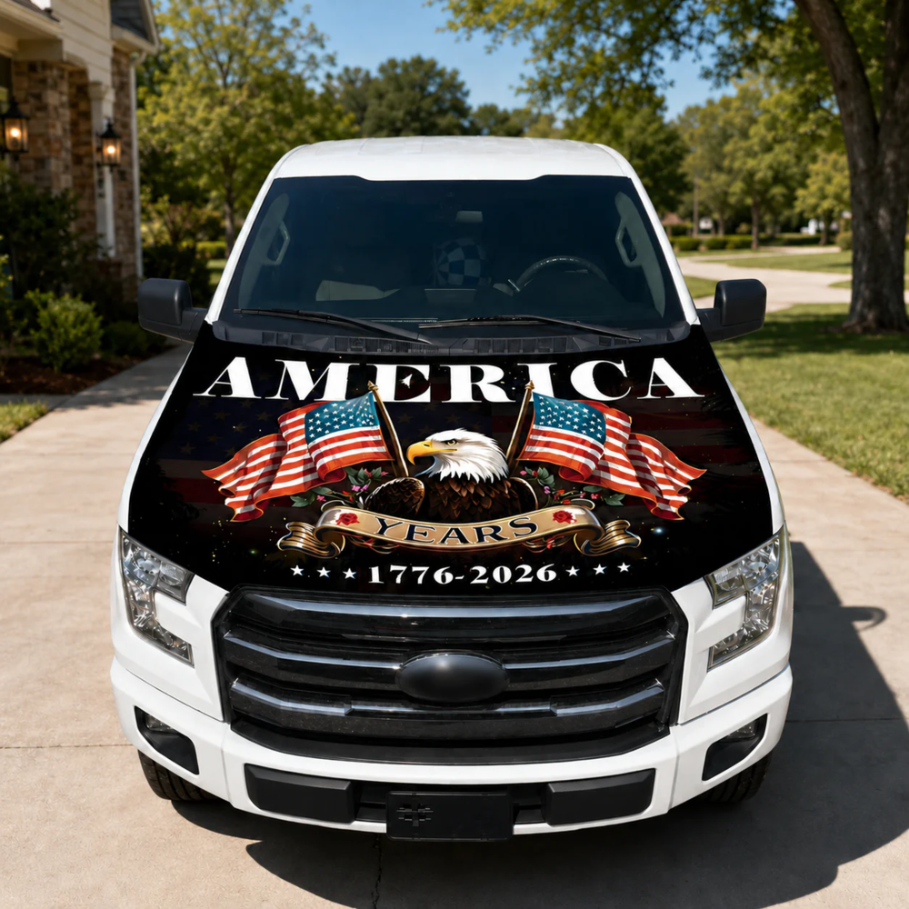 American Car Hood Flag