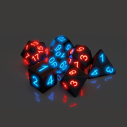 Awesome board game Glowing dice 7 PCS