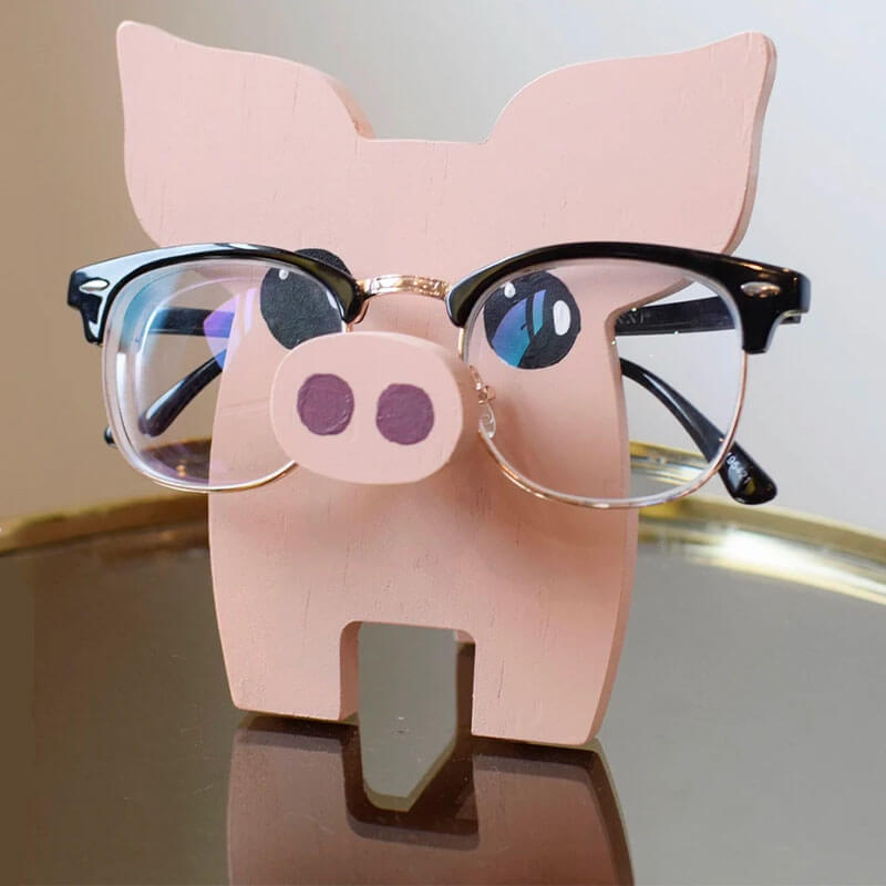 Harry - Handmade Piggy Glasses Stand Art Gift