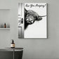 Vintage Highland Cow - D581- Gallery Wrapped Canvas Prints