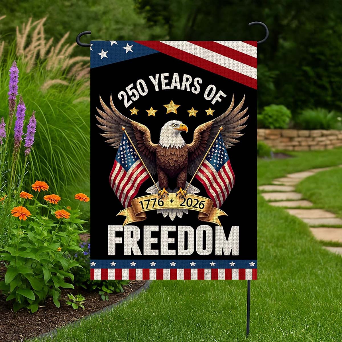 250th Anniversary Freedom Eagle Flag - C040