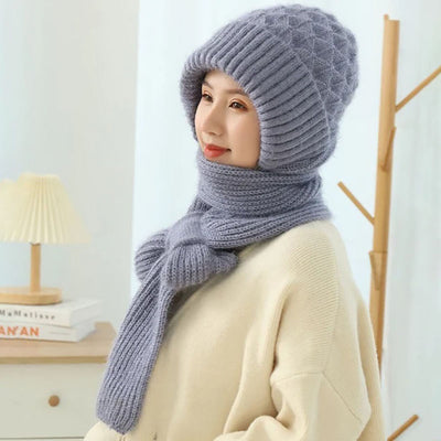 Integrated Ear Protection Windproof Cap Scarf