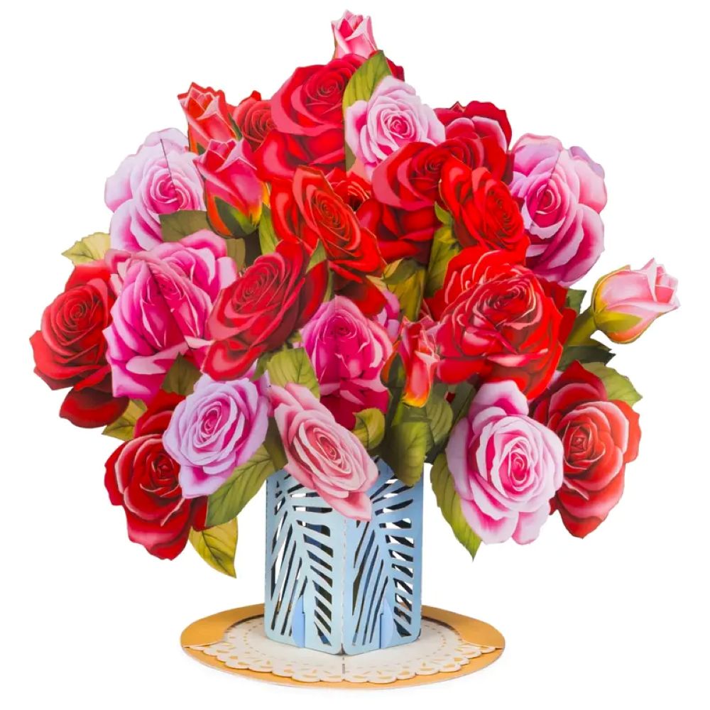 Paper Love Flower Bouquet Pop-Up Card