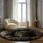 Mystic Wolf Cave - 3D Illusion Round Rug - H635
