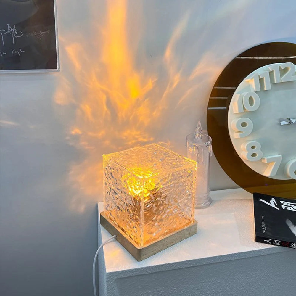 16-Color LED Water Ripple Crystal Lamp