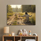 Lamb Runs to Jesus - D369 - Gallery Wrapped Canvas Prints
