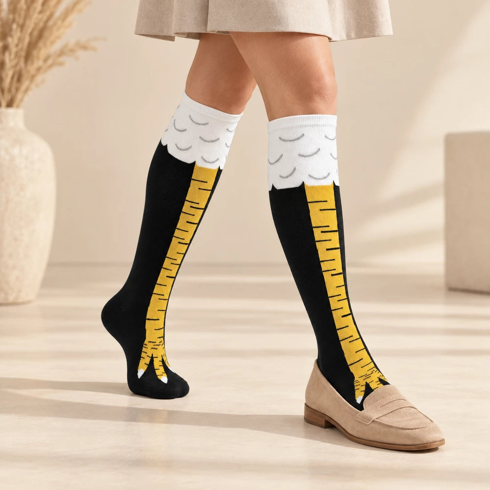 11-inch-long chicken leg novelty socks
