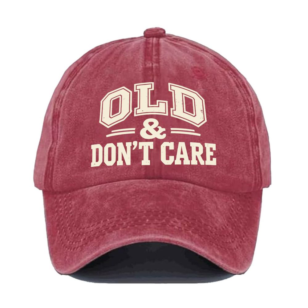 Vintage Distressed "OLD & DON'T CARE" Cap