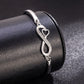 To My Unbiological Daughter - I Always With You Heart Infinity Bracelet