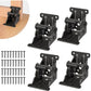 Heavy-Duty Folding Brackets with 90° Lock – Space-Saving Steel Hinges