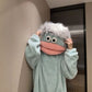 Funny Monster Hooded Fleece Robe
