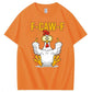 F-Caw-F Chicken Cotton T-Shirt