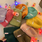 Winter Parent-Child Cute Glowing Little Monster Knit Hat