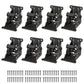 Heavy-Duty Folding Brackets with 90° Lock – Space-Saving Steel Hinges