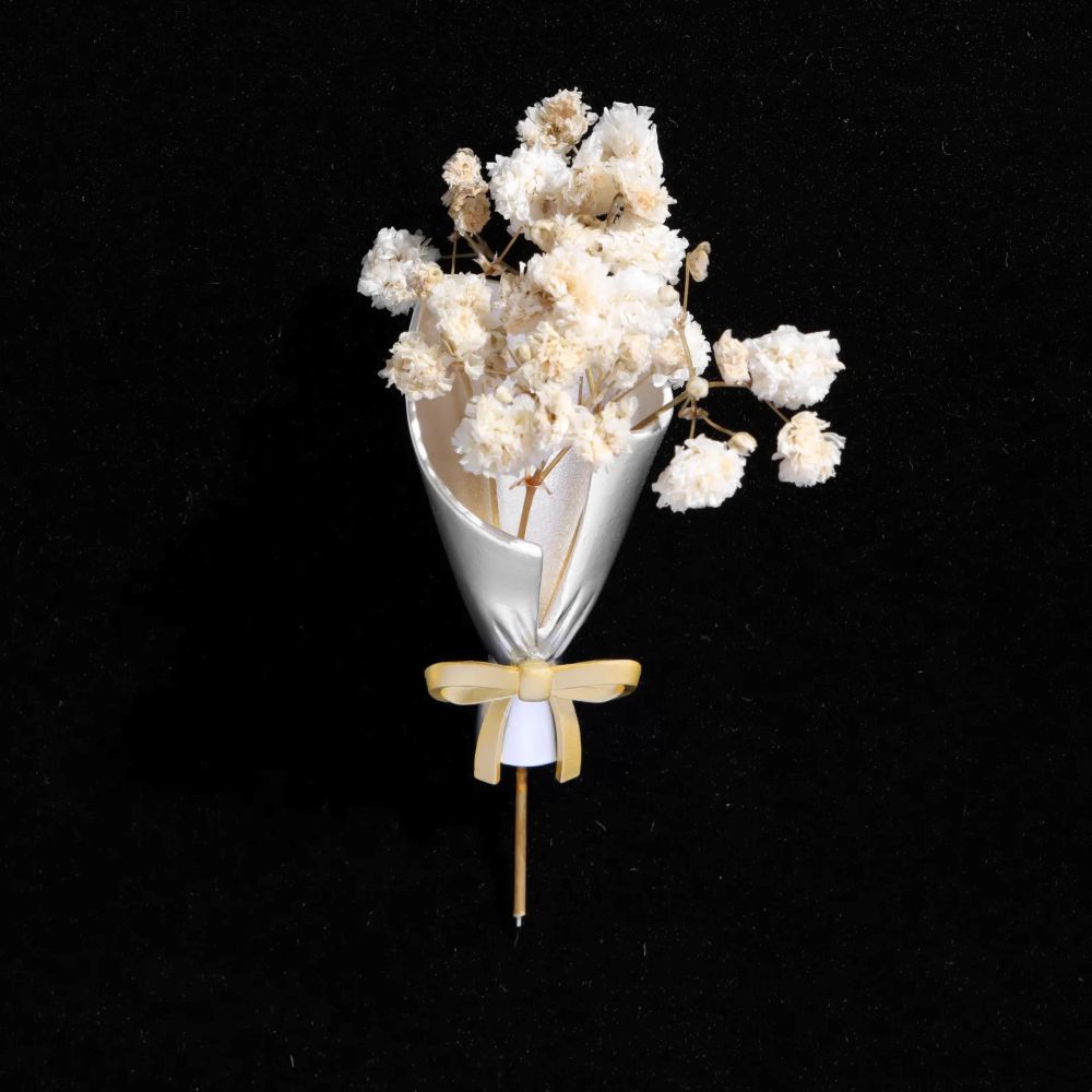 Real Flower Keepsake Brooch