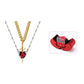 Heart Sword Pendant Necklace