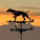 German Shorthaired Pointer Dog Stainless Steel Weathervane MW108