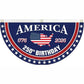 USA 250th Anniversary Flag Half Round Banner