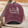 Retro It's 5 O'clock Somewhere Print Baseball Cap