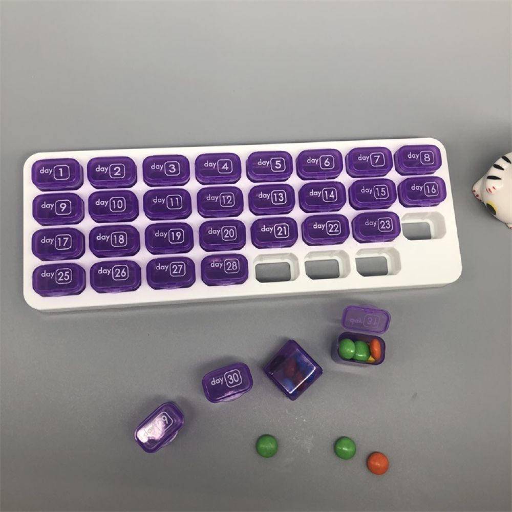31-Day Detachable Monthly Pill Organizer