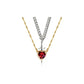 Heart Sword Pendant Necklace