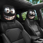 Funny Cartoon Car Headrest Covers – 2PCS Universal Fit
