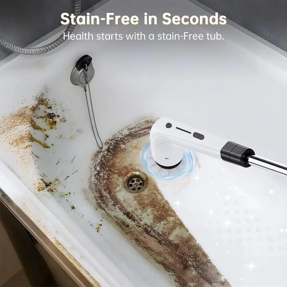 Cordless Electric Spin Scrubber - Upgraded Shower Spin Scrubber Kit