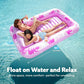 Inflatable Tanning Pool Lounge Float with Cup Holders