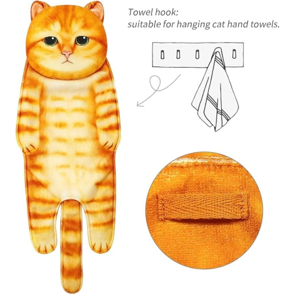 Adorable Cat Hand Towels - H548