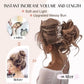 Messy Bun Hair Piece for Women – Claw Clip Fake Hair Bun Extension Natural Ponytail Hairpiece