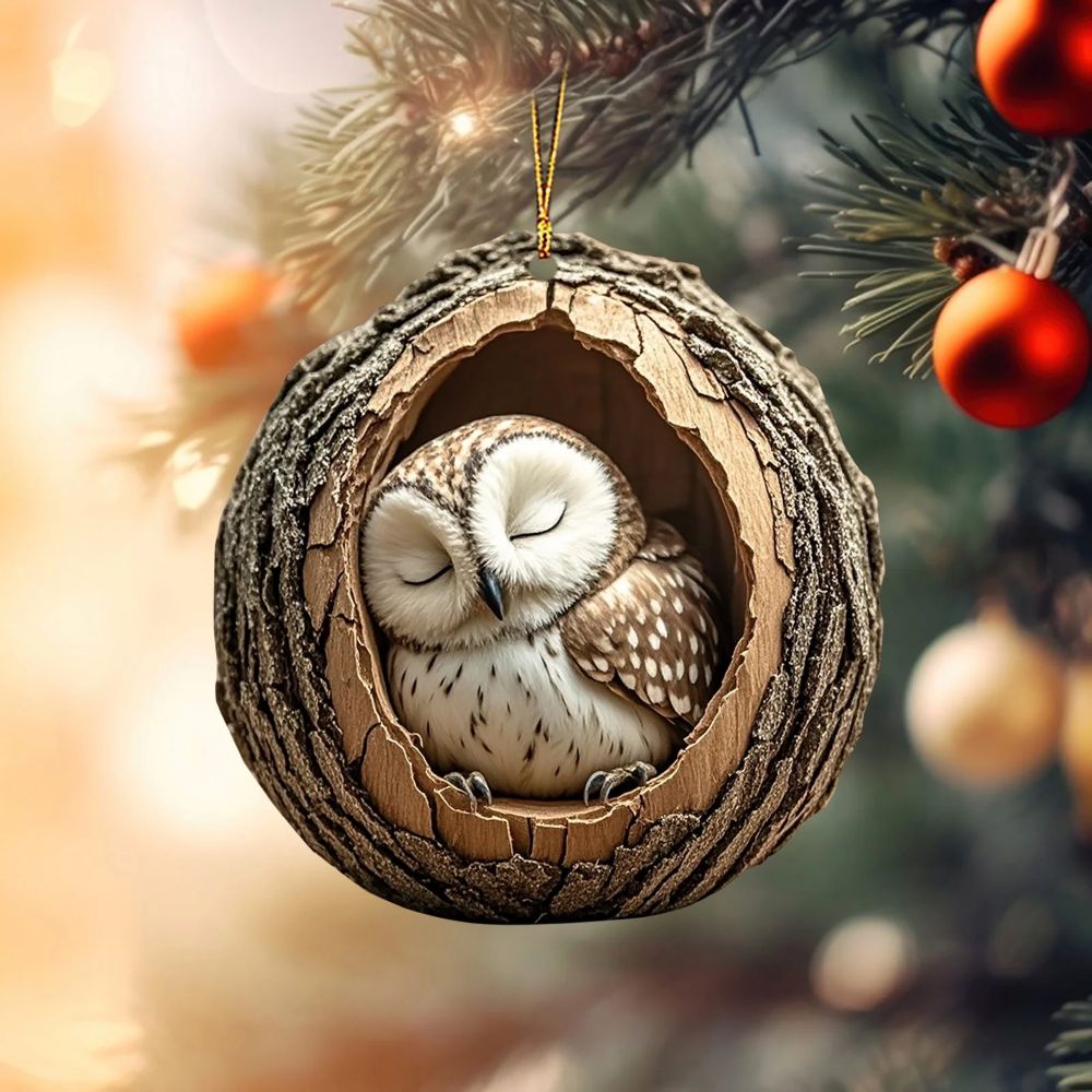 Owl - Animal Christmas Ornament CH096