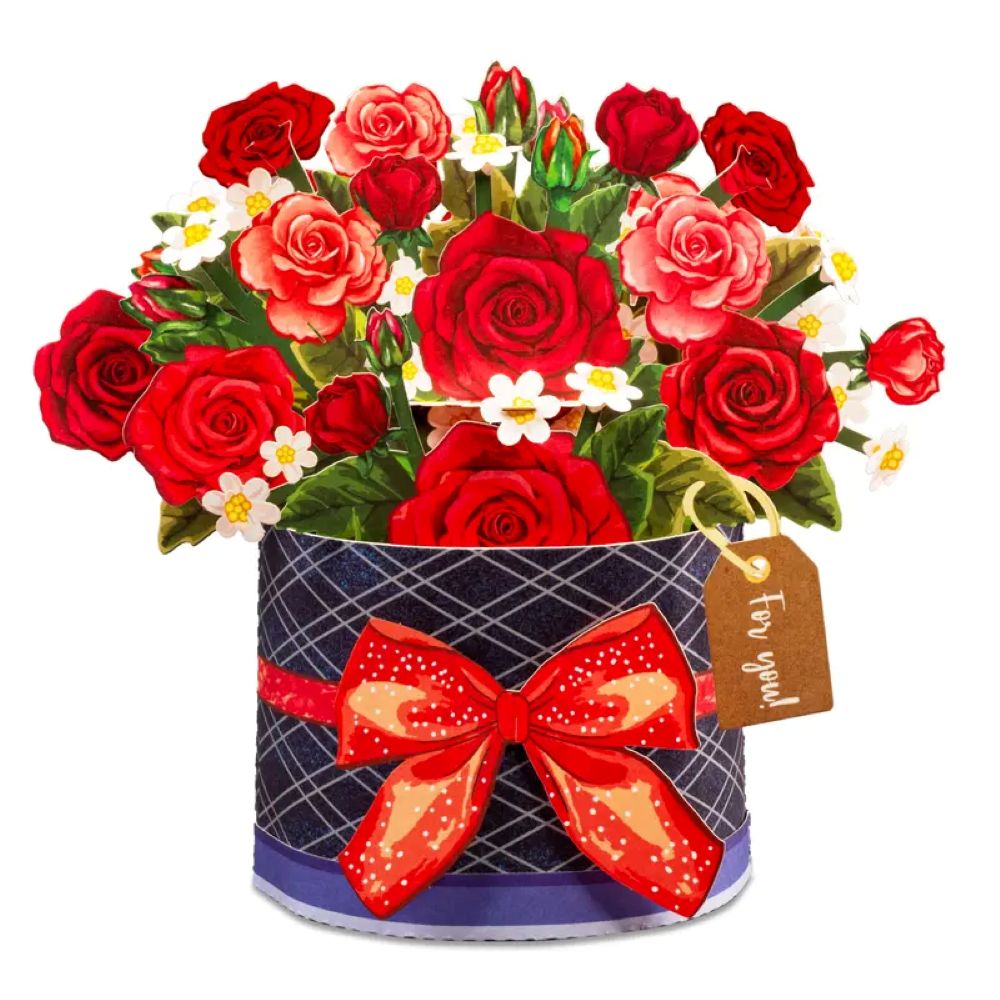Paper Love Flower Bouquet Pop-Up Card