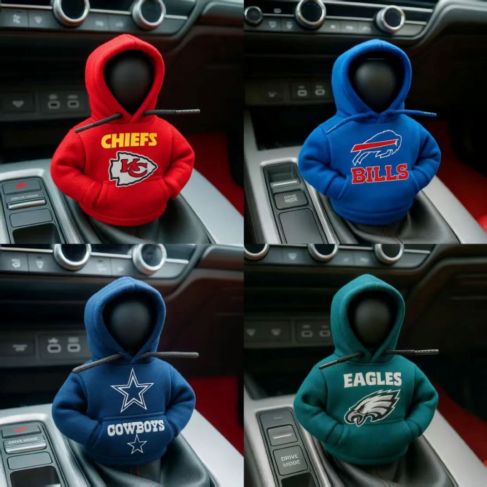 Rugby-Style Car Gear Shift Hoodie